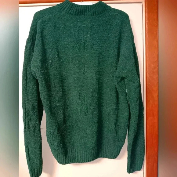 Weatherproof, Womans sweater, M, Emerald  Green with sparkle,NWOT - Picture 1 of 3